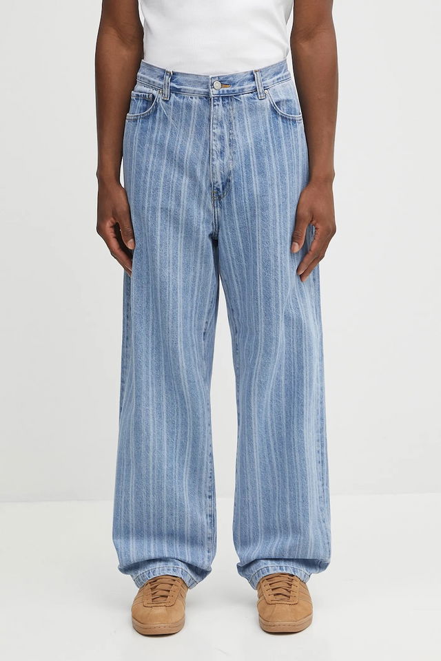 Rylan Wide Leg Striped Jeans