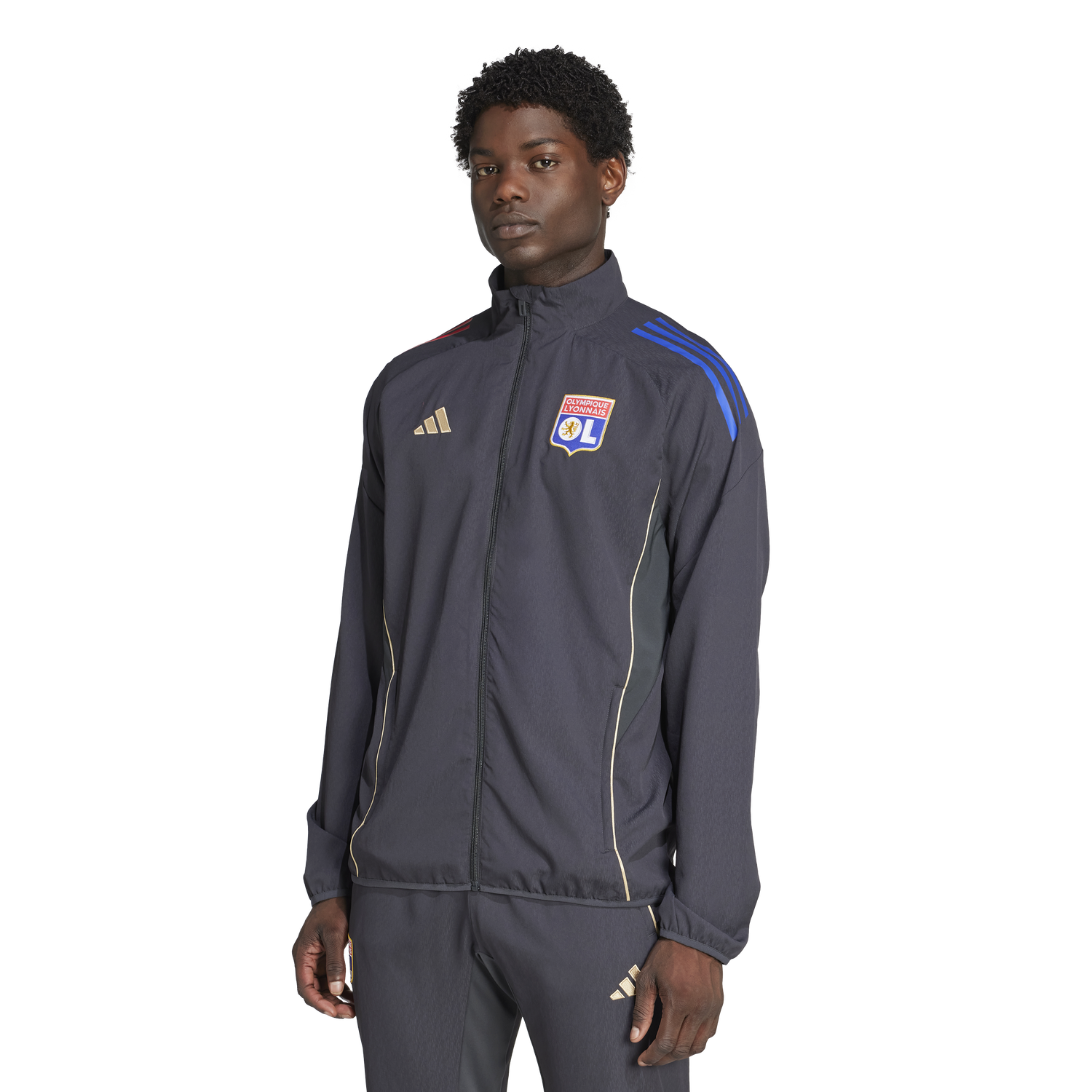 Яке adidas Originals Olympique Lyonnais Pre-Match Jacket 2025/26 Черно | jl9479, 1