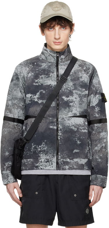 Яке Stone Island Dissolving Grid Camo Jacket Сиво | 8015661E1, 0