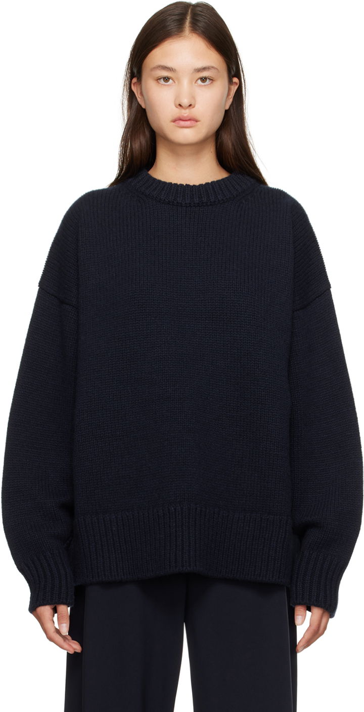 Пуловер The Row Ophelia Knitted Sweater Синьо | 325-Y184, 0