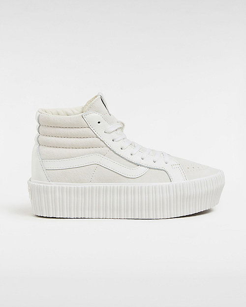 Скеитбординг Vans Premium Sk8-hi 38 Reissue Platform Shoes (lx Suede/leather Ivory) Women White, Size 2.5 Бяло | VN000CNFIVR