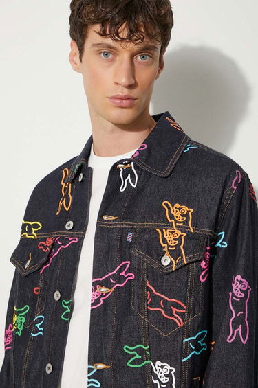 Яке BBC IceCream ICECREAM Running Dog Denim Trucker Jacket Тъмно синьо | IC24245, 4