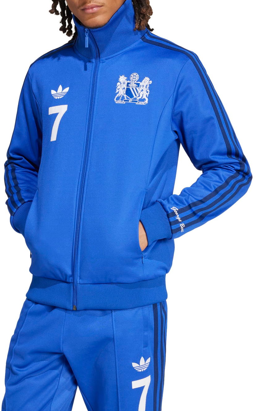 Суитчър adidas Originals George Best Manchester United FC Track Jacket Синьо | iv7537