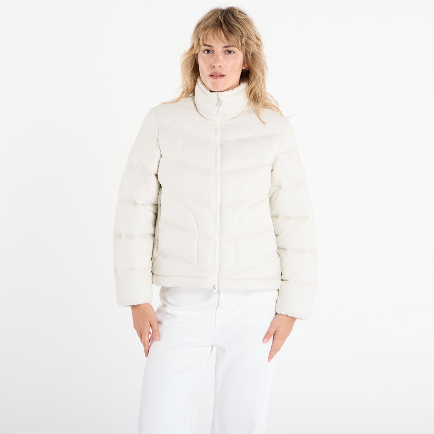 Пухо яке Napapijri Napapijri A-Ega Short Puffer Jacket Бяло | NP0A88XDN1J1, 0