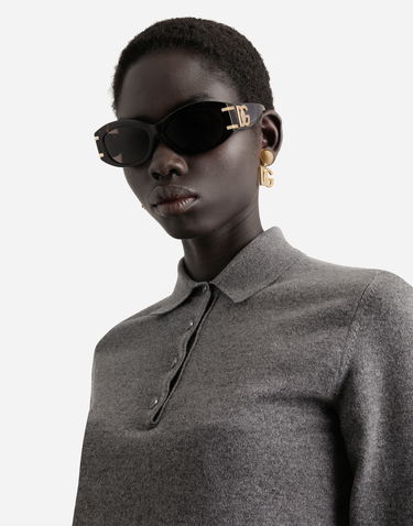 Слънчеви очила Dolce & Gabbana Dolce & Gabbana DG Griffe Oval Sunglasses Кафяво | VG4502VP2739V000, 1