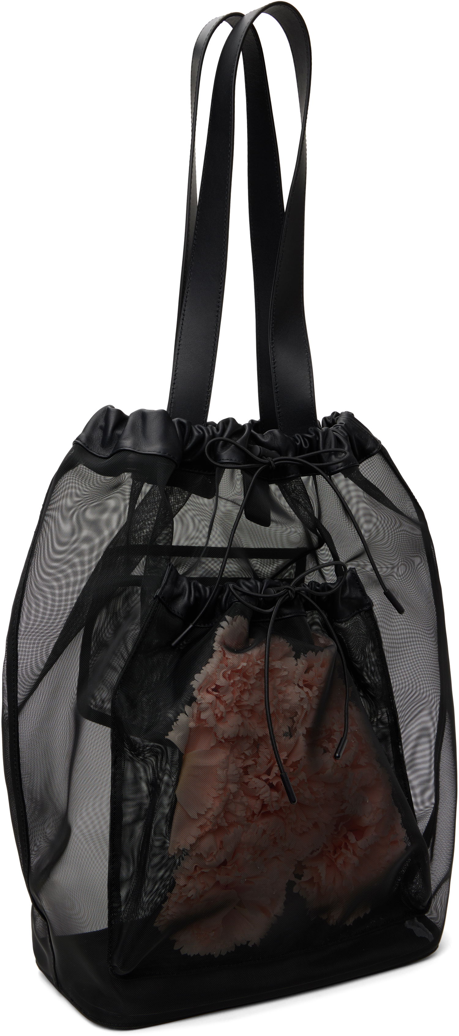 Голяма пазарска чанта Simone Rocha Simone Rocha Carnation Pocket Tote Черно | BAG191F 0805, 1