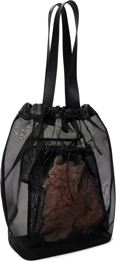 Голяма пазарска чанта Simone Rocha Simone Rocha Carnation Pocket Tote Черно | BAG191F 0805, 1