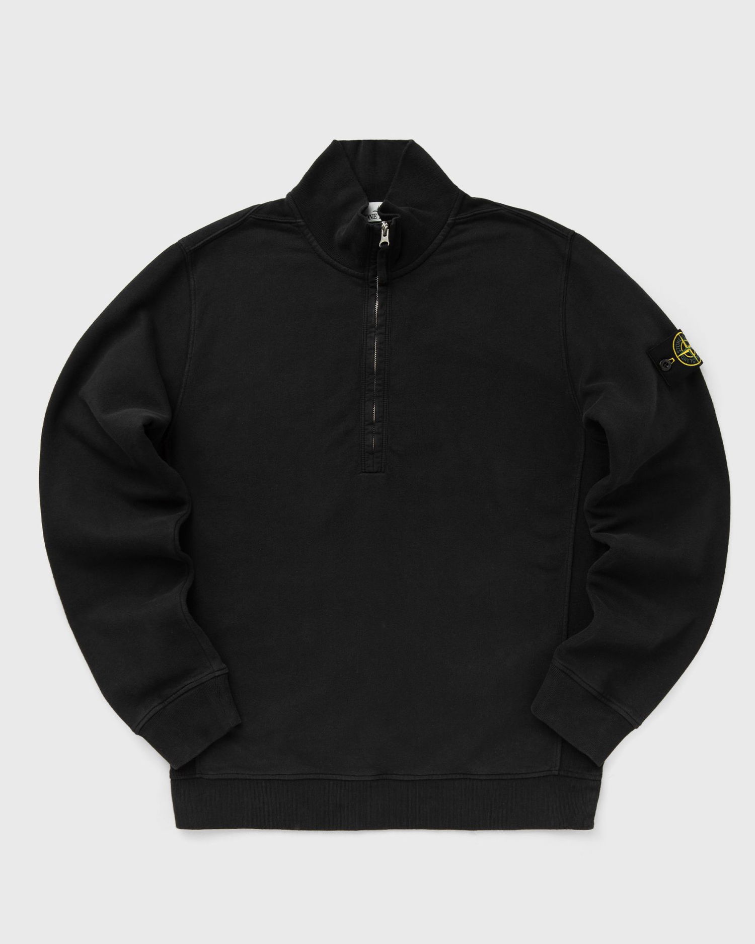 Суитчър Stone Island 1/4 Zip Sweatshirt Черно | K2S156100068S0A20.V0029, 0