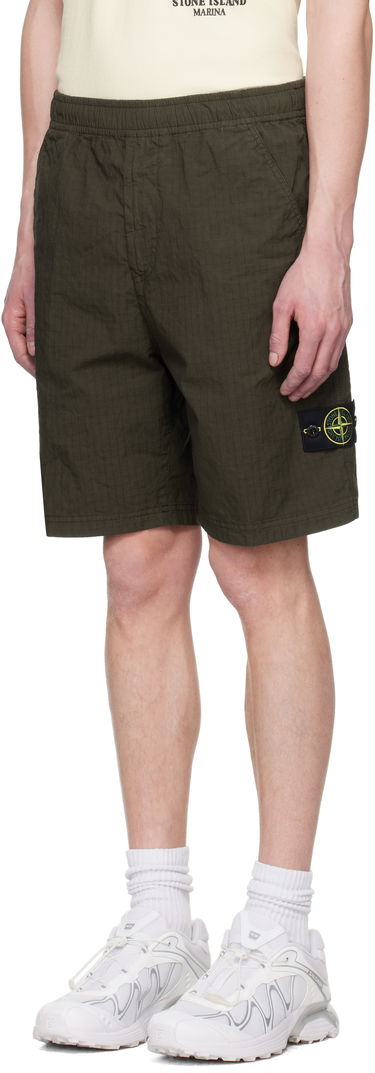 Къси панталони Stone Island Stone Island Mil-Spec Stretch Ripstop-TC Shorts Зелено | K1S15 L100008 S0063, 3