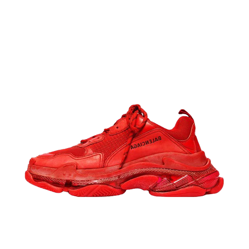 Кецове и обувки Balenciaga Triple S Red Clear Sole Червено | 541624W09O16500/541624W2CE16500
