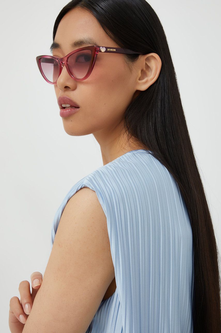 Слънчеви очила Moschino Love Moschino Cat-Eye Sunglasses Червено | MOL049/S, 0