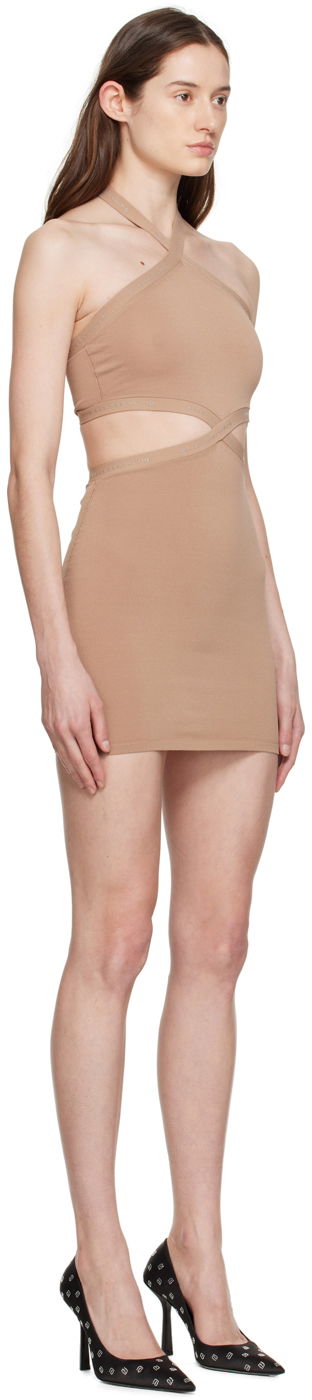 Pокля Alexander Wang Alexander Wang Halter Mini Dress Бежово | 4KC1236038, 1