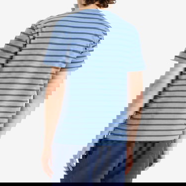 Тениска Polo by Ralph Lauren Stripe Crewneck Short Sleeve T-Shirt Синьо | 710938134008-BLU, 3