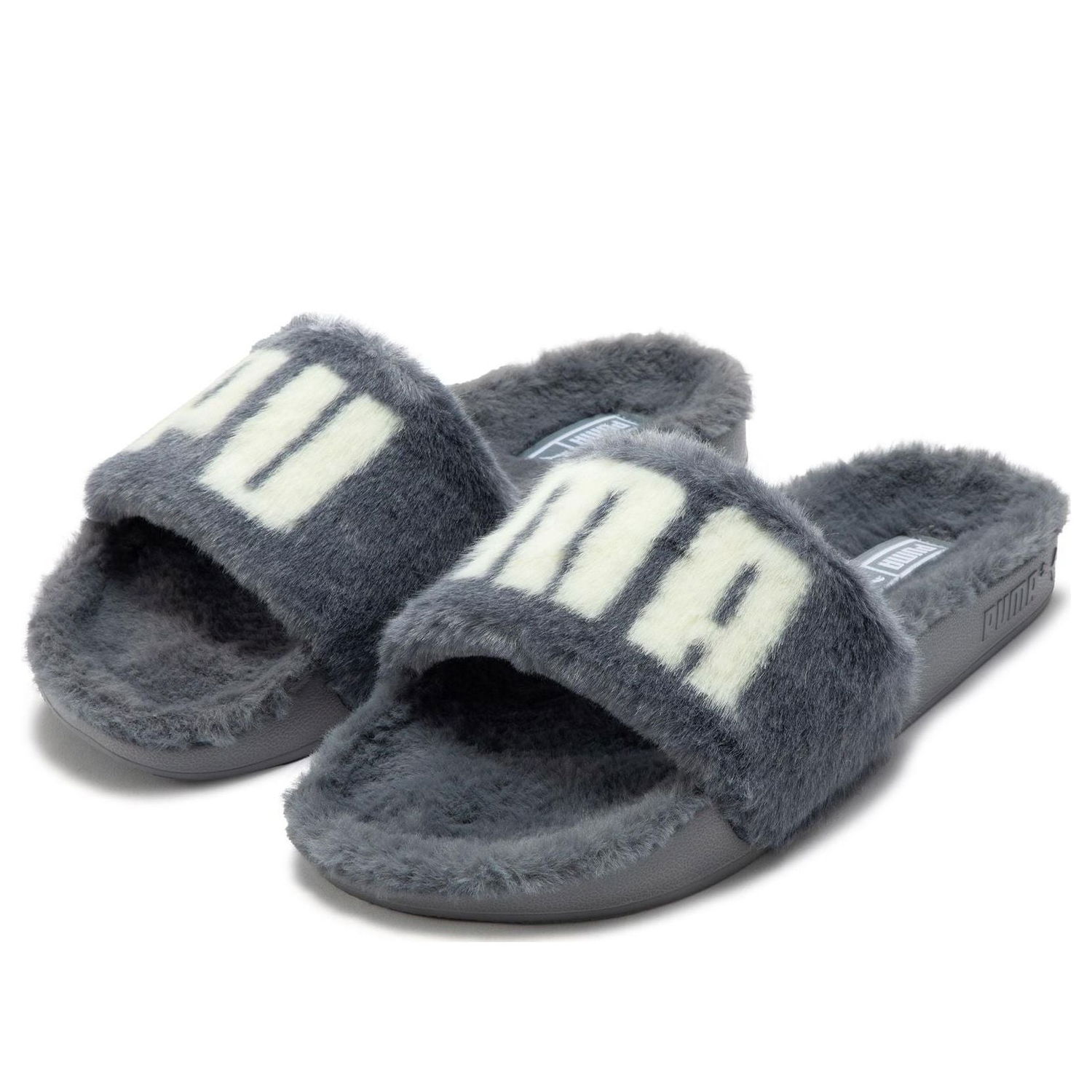 Кецове и обувки Puma Leadcat 2.0 Fuzz Slides Сиво | 387313-10, 0