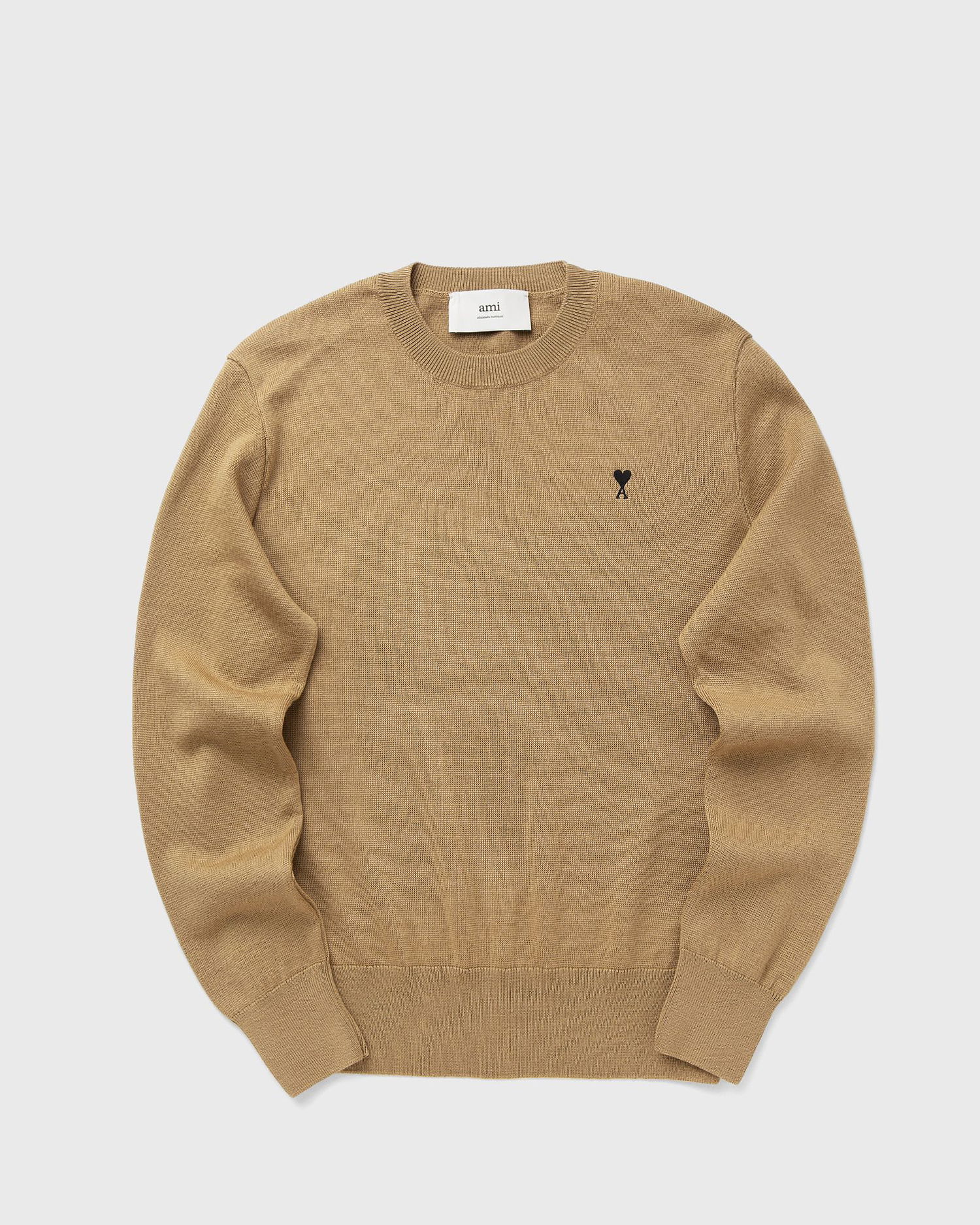 Пуловер AMI AMI De Coeur Crewneck Sweater Бежово | HKS826.001-288, 1