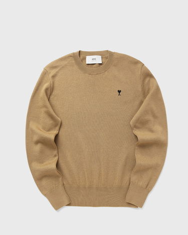 Пуловер AMI AMI De Coeur Crewneck Sweater Бежово | HKS826.001-288, 1