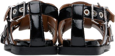 Аксесоари GANNI GANNI Buckle Strap Flat Sandals Черно | S2934, 1