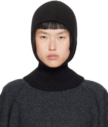 Шапка LEMAIRE Lemaire Rib Knit Hood Черно | AC1089 LK121, 0
