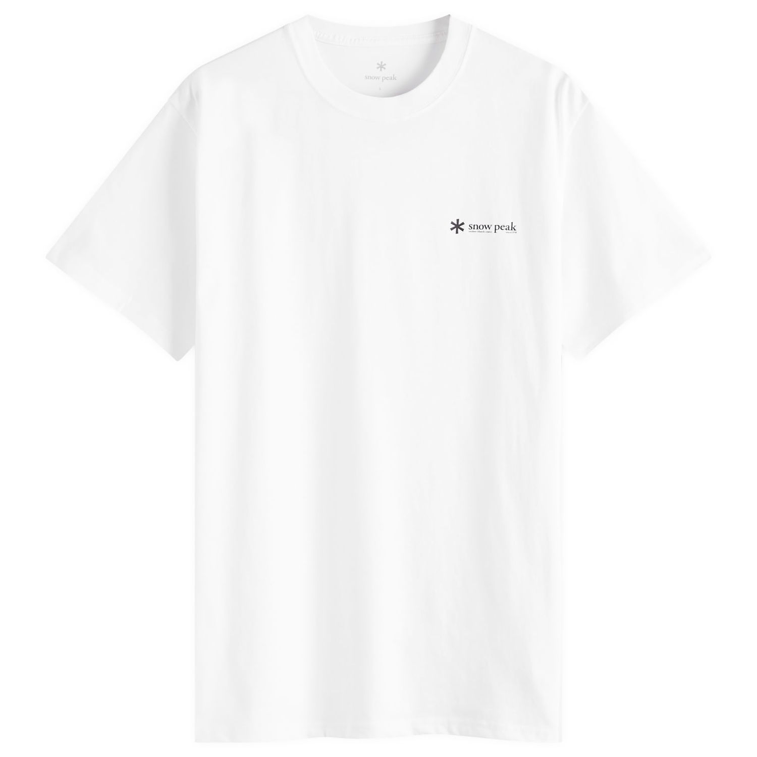 Тениска Snow Peak Logo T-Shirt, Size Large Бяло | TS-25SU101-WH, 1