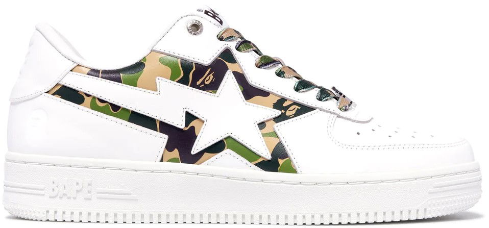 Кецове и обувки BAPE Bape Sta Icon ABC Camo "Green" Бяло | 1K30-191-307-GREEN, 0