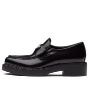 Brushed Leather Monolith Loafers