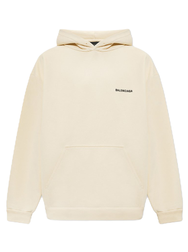 Суитчър Balenciaga Logo Oversize Hoodie Бежово | 600583TMVF59069