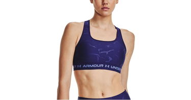 Сутиен Under Armour UA Crossback Mid Emboss Тъмно синьо | 1378815-468, 1