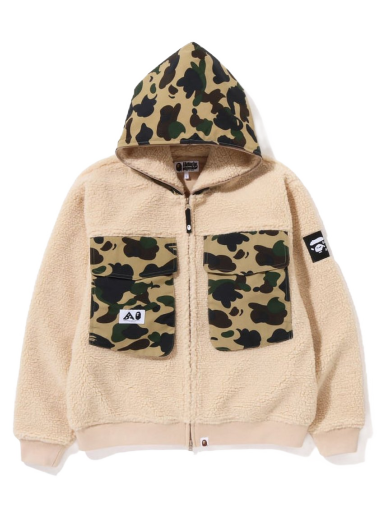 Яке BAPE Big Pocket Relaxed Fit Boa Jacket Бежово | 1I80-140-004