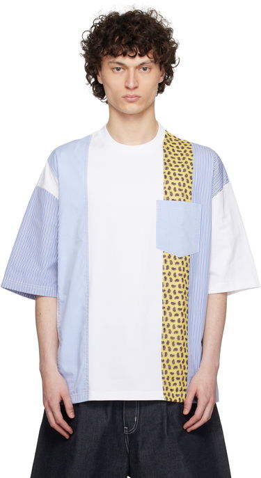 Тениска Comme des Garçons Comme des Garçons Homme Multi-Fabric T-Shirt Бяло | HO-T010-051, 0