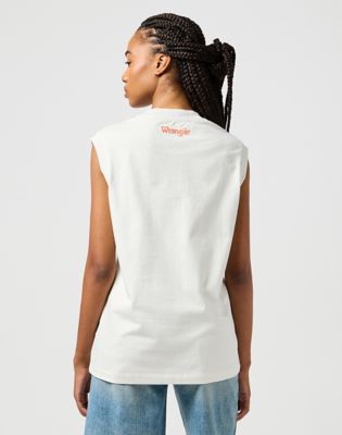 Потник Wrangler Wrangler Rodeo Club Graphic Muscle Tank Top Бяло | 112362574:XS, 1