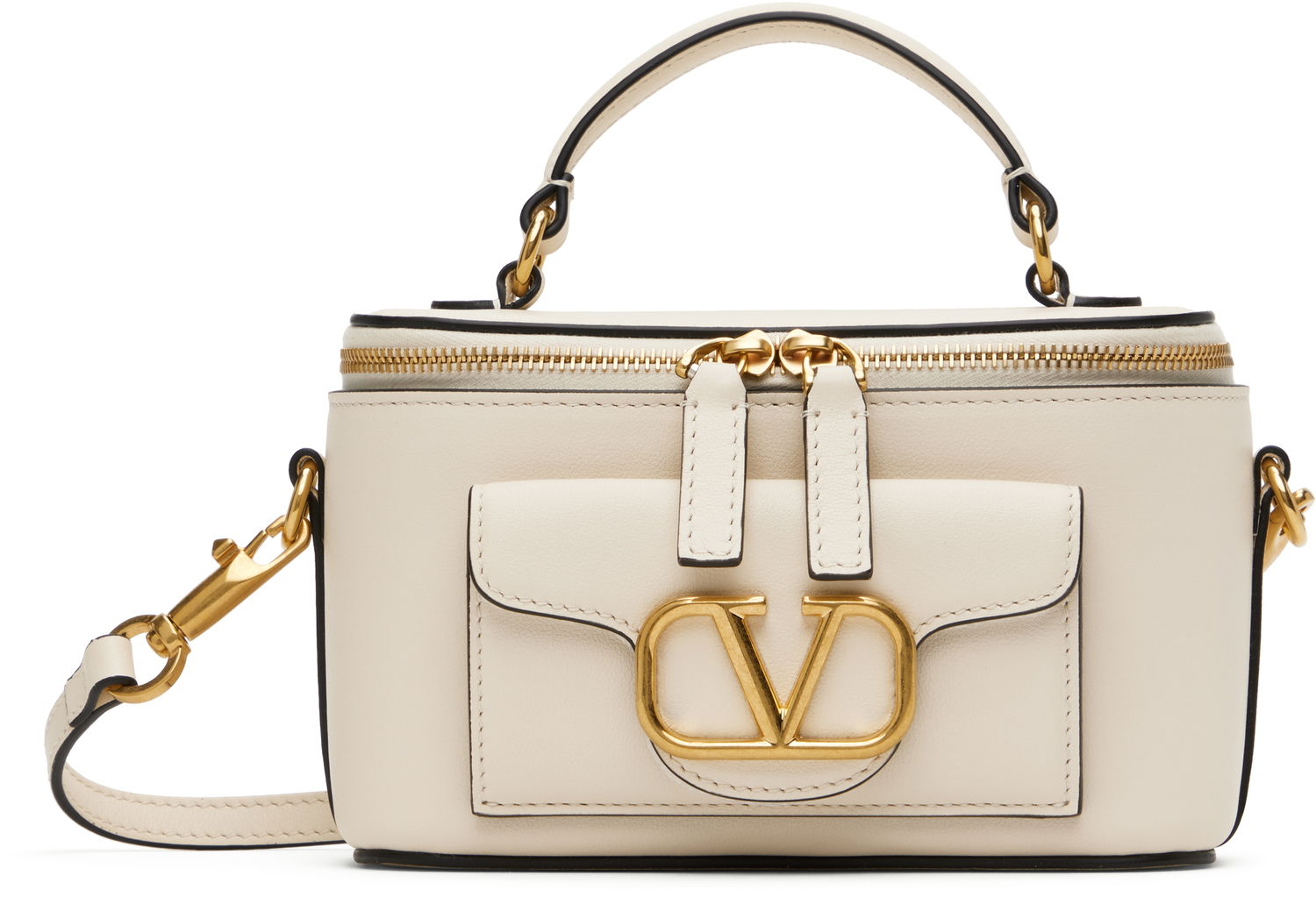 Дамска чанта Valentino Valentino Garavani Locò Mini Bag Бежово | 6W2P0Z86ZXL, 0