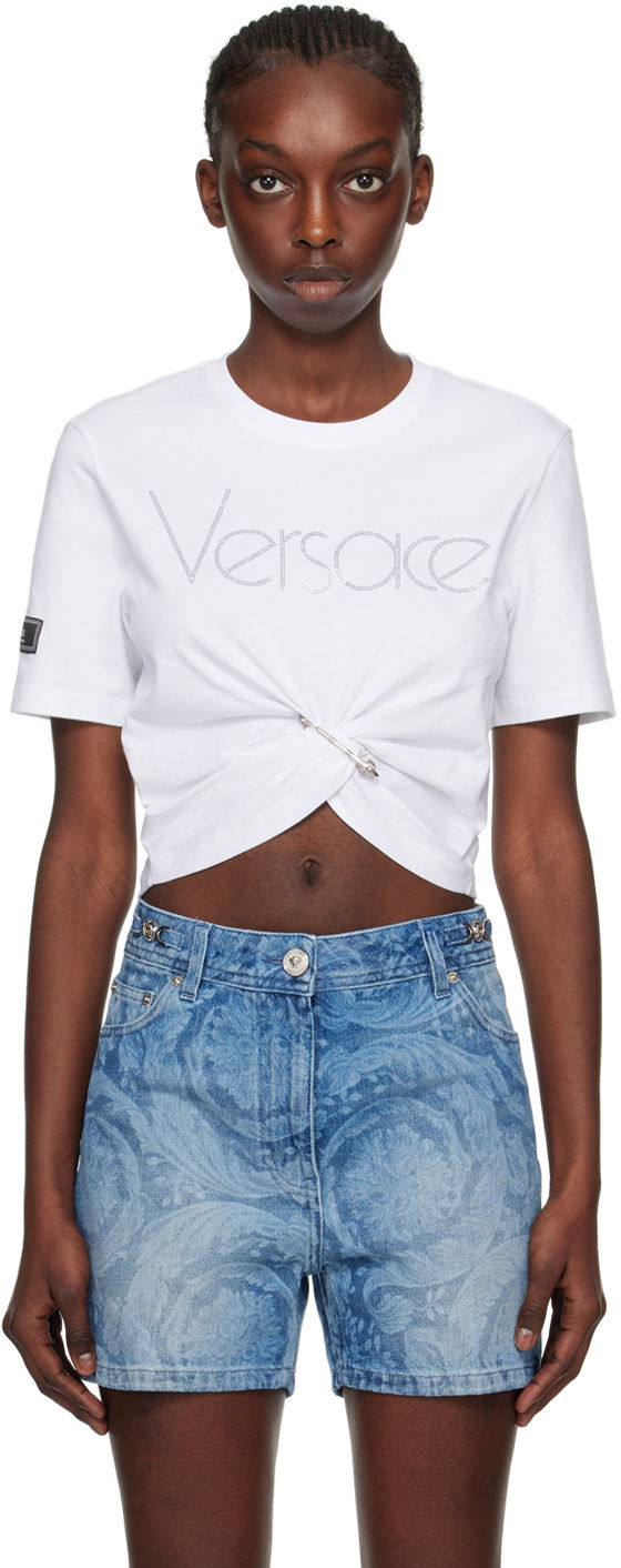 Тениска Versace White 1978 Re-Edition T-Shirt Бяло | 1015303_1A10846, 0