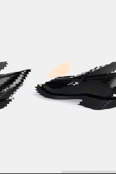 Кецове и обувки GANNI GANNI Studs Square Toe Loafers Черно | S3178, 2