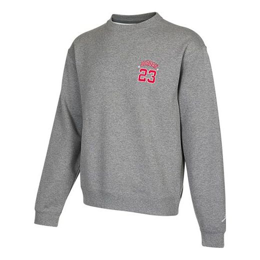 Пуловер Jordan Air Jordan Embroidered Logo Pullover Сиво | DR6421-091