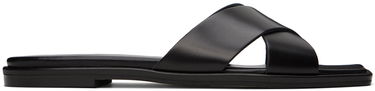 Аксесоари Aeyde Aeyde Sonia Leather Crisscross Slide Sandals Черно | A11-FS-BRNS08FL62-SS24-800-001, 0