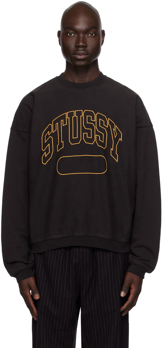 Пуловер Stüssy Oversized Sweatshirt Черно | 118536, 0