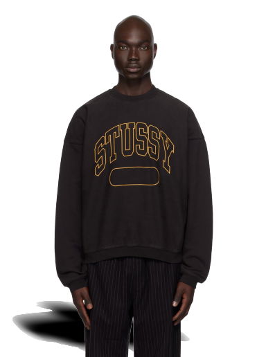 Пуловер Stüssy Oversized Sweatshirt Черно | 118536