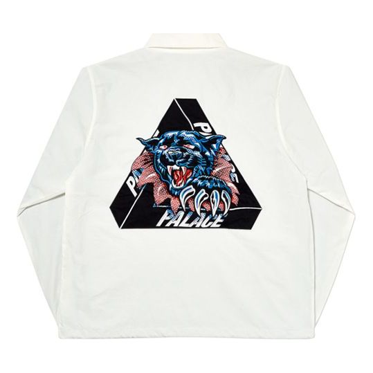Ветровка Palace Triangle Pattern Logo Jacket Бяло | P17JK071