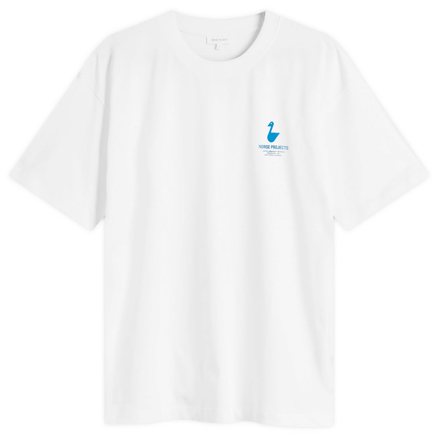 Тениска NORSE PROJECTS Norse Projects Johannes Organic The Lakes Print T-Shirt, Size Large Бяло | N01-0694-0001, 1