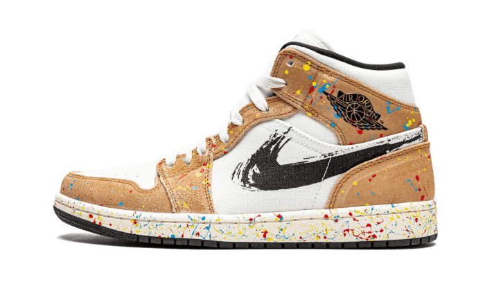 Кецове и обувки Jordan Air Jordan 1 Mid SE "Brushstroke" GS Многоцветен | DA8006-100, 0