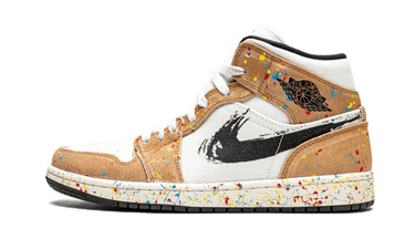 Кецове и обувки Jordan Air Jordan 1 Mid SE "Brushstroke" GS Многоцветен | DA8006-100, 0