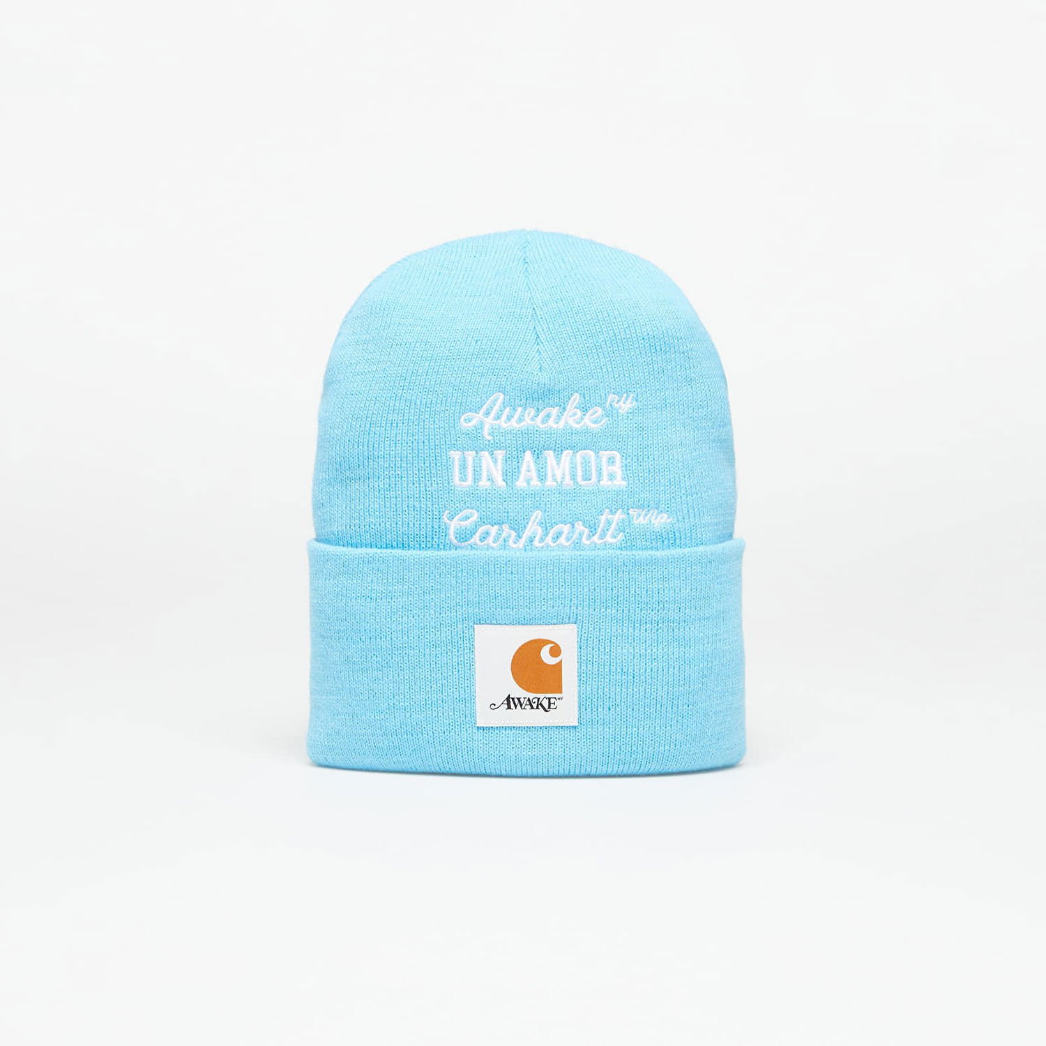 Шапка Awake NY X Carhartt WIP Un Amor Beanie Синьо | AWK-CAR23-HT001-BLU, 0