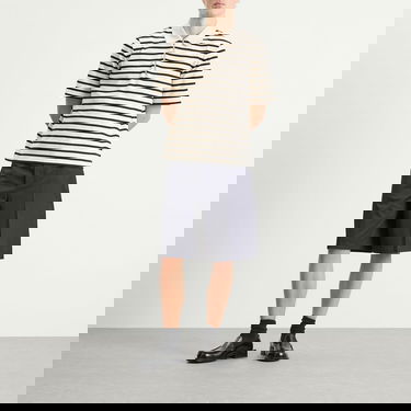 Поло тениска Jil Sander Stripe Short Sleeve Polo Бежово | J47GL0104-J46497-080, 4