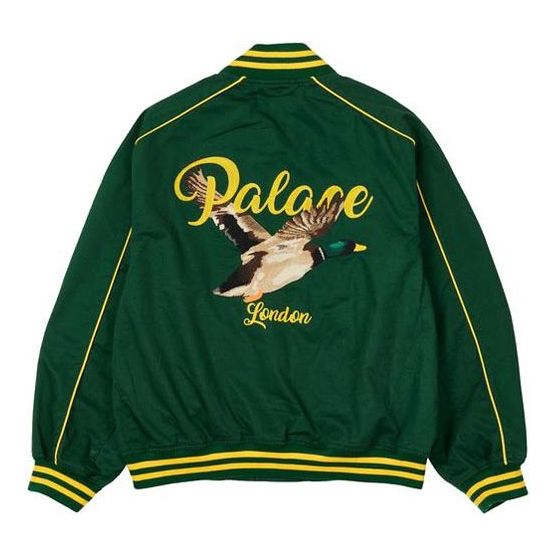 Яке бомбър Palace Palace Chain Stitch Bomber Jacket Зелено | P20JK106