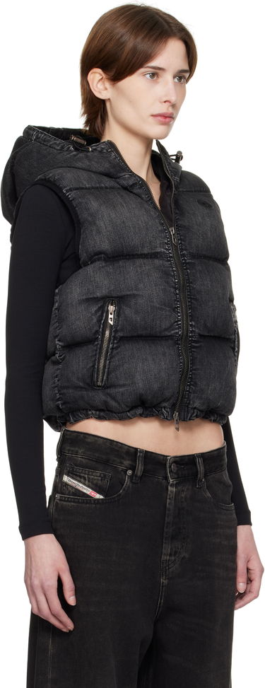Жилетка Diesel Diesel W-Hopper Cropped Puffer Vest Черно | A16058 0ABCB, 1