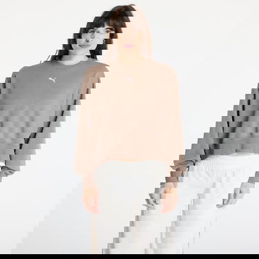 Суитчър Puma Wardrobe Essentials Over-Oversized Crew Sweatshirt Кафяво | 62974893, 0