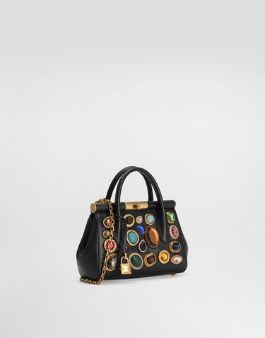 Дамска чанта Dolce & Gabbana Dolce & Gabbana Mini Marlene Jeweled Handbag Черно | BB7744AP06681300, 2