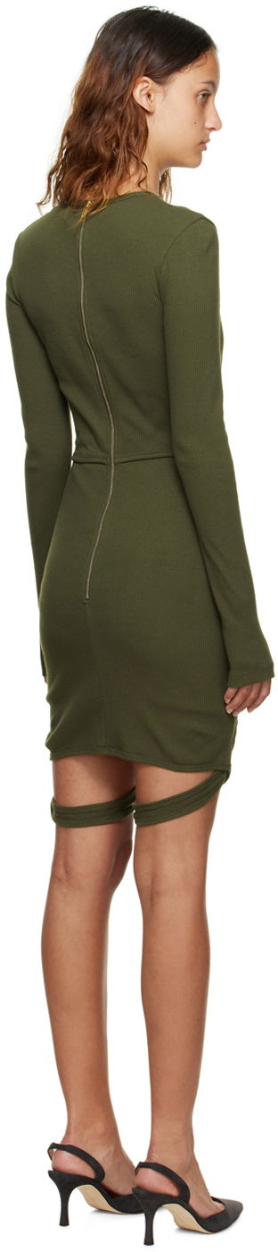 Pокля Dion Lee Dion Lee Fin Corset Minidress Зелено | A9862P22, 2