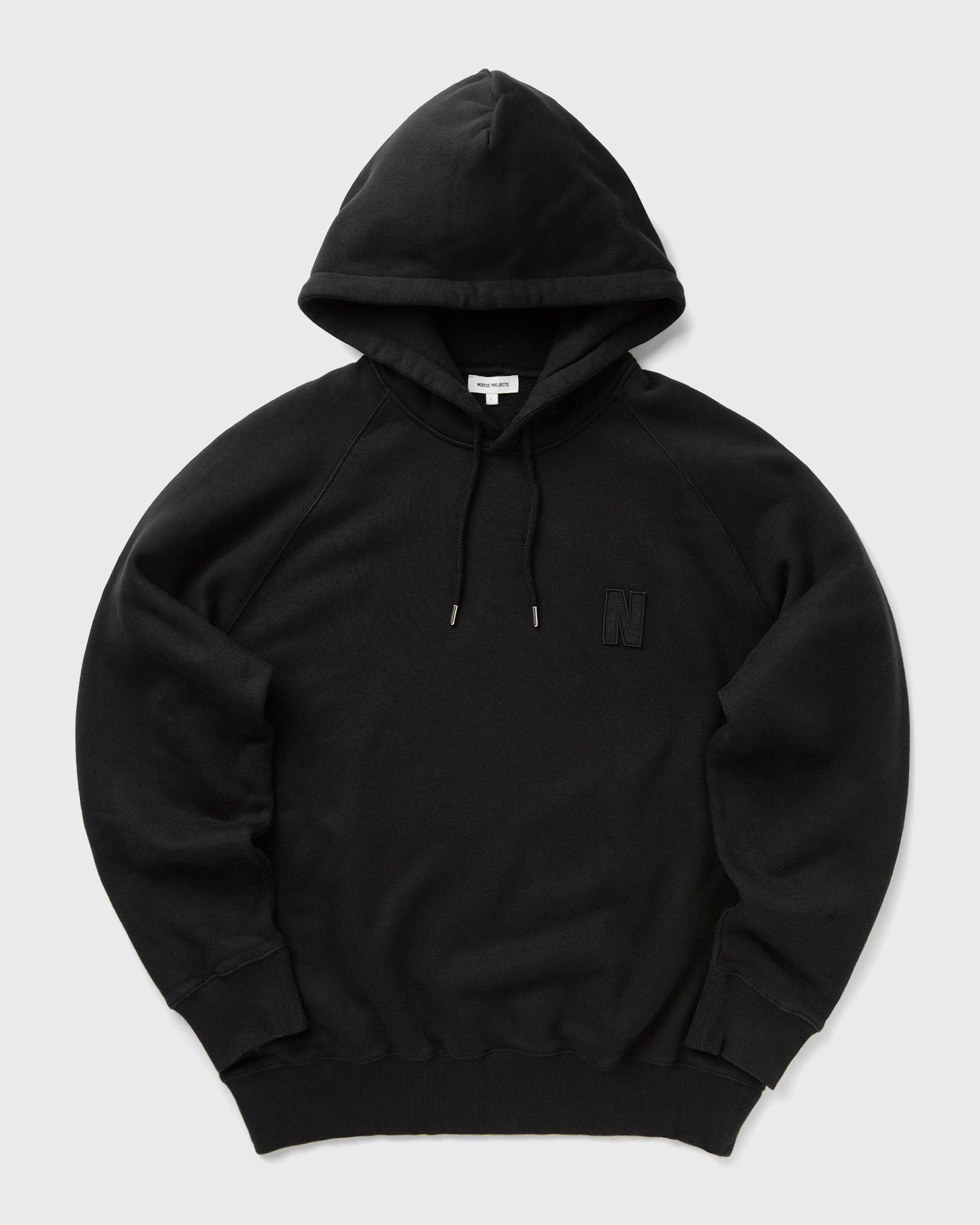 Суитчър NORSE PROJECTS Marten Relaxed Organic Raglan N Patch Hoodie Черно | N20-1368-9999, 0