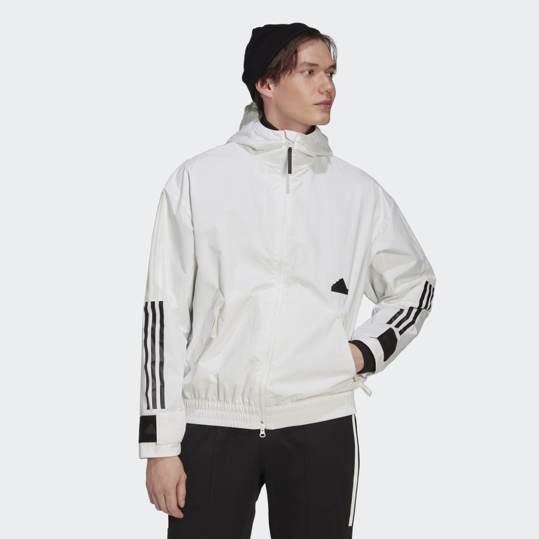 Яке adidas Originals 3-Stripes Storm Jacket Бяло | HN1928, 0
